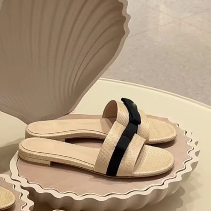 Damen Slides mit breitem Riemen und komfortabler Sohle R&B