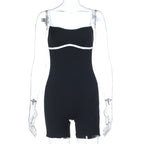 Damen Sportlicher Badestrampler mit verstellbaren Trägern R&B