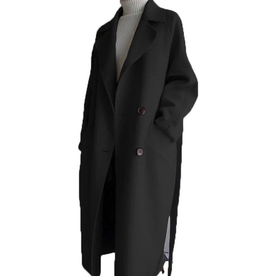 Damen Oversized Wollmantel R&B