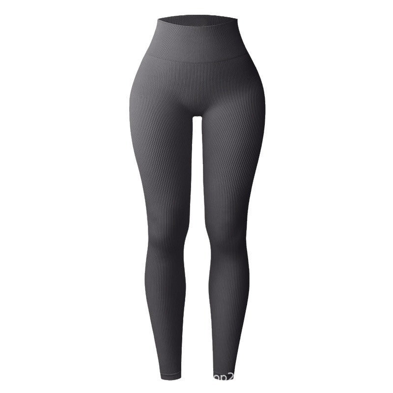 Damen Hochtaillierte Fitness-Leggings mit Struktur R&B