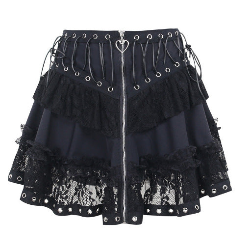 Damen Nachthemd mit zarter Spitze und floralem Design R&B