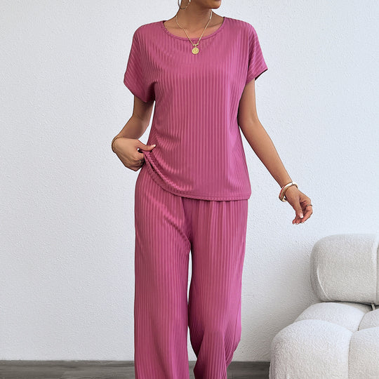 Damen Elegantes Lounge-Set mit feinen Streifen und entspannter Passform R&B