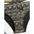 Damen Triangel-Bikini mit glamourösem Wickel-Design und eleganten Akzenten R&B