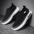 Damen Modische Slip-On Sneakers mit elastischem Strickobermaterial