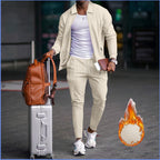 Herren modische Reisedaunenjacke mit funktionalen Taschen und elastischem Bund R&B