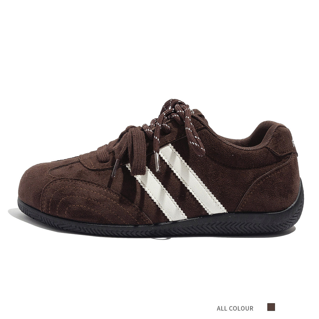 Damen Sportliche Sneaker mit rutschfester Gummisohle und weichem Wildleder-Obermaterial R&B