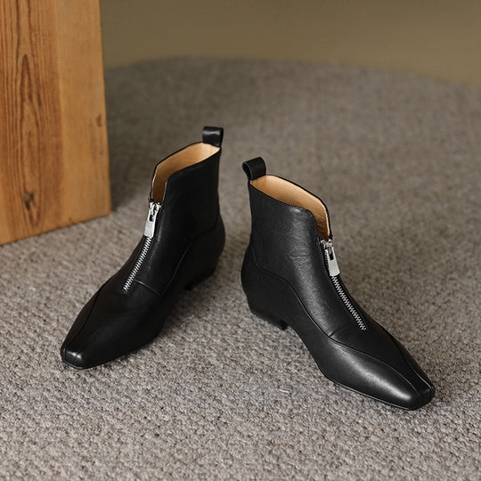 Damen Stiefeletten mit elegantem Reißverschluss und komfortablem Design R&B