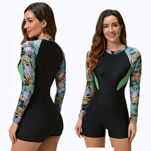 Damen Surfanzug mit langem Arm und sportlichem Design R&B