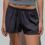 Damen Schlafshorts im gestreiften Design