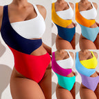 Damen Hochtaillierter Badeanzug mit modischen Cut-Outs R&B