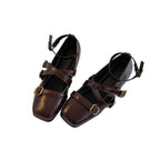 Damen Ballerinas mit dekorativem Riemchendesign R&B