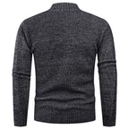 Herren Strickjacke mit strukturierter Oberfläche und hohem Kragen R&B
