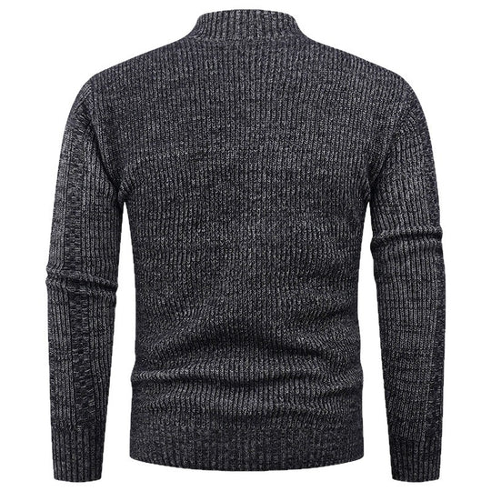 Herren Strickjacke mit strukturierter Oberfläche und hohem Kragen R&B