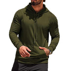 Herren Sport-Hoodie mit innovativer Textur und funktionalem Schnitt