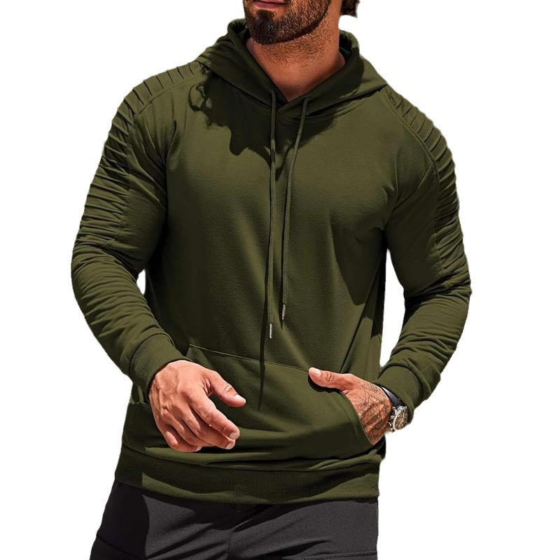 Herren Sport-Hoodie mit innovativer Textur und funktionalem Schnitt
