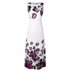 Damen Maxikleid mit Floralem Print und Praktischen Taschen R&B