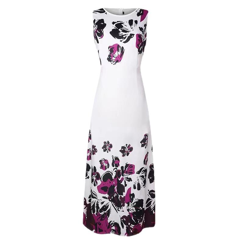 Damen Maxikleid mit Floralem Print und Praktischen Taschen R&B