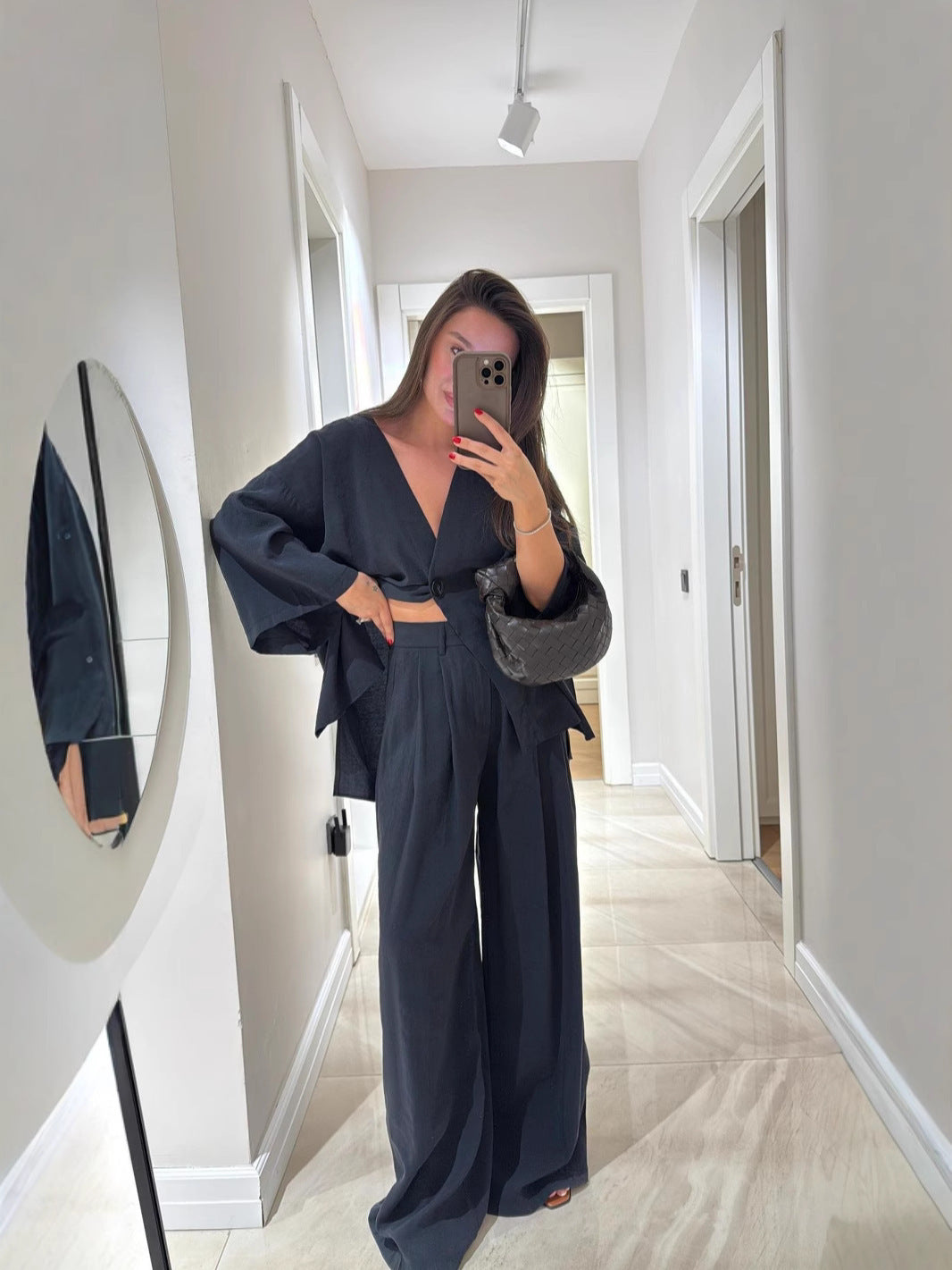 Damen lässige und zeitlose Überwurfjacke R&B