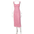 Damen Maxikleid mit verspieltem Muster R&B