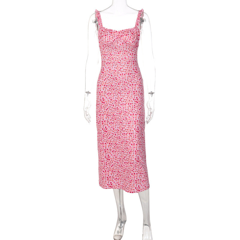 Damen Maxikleid mit verspieltem Muster R&B