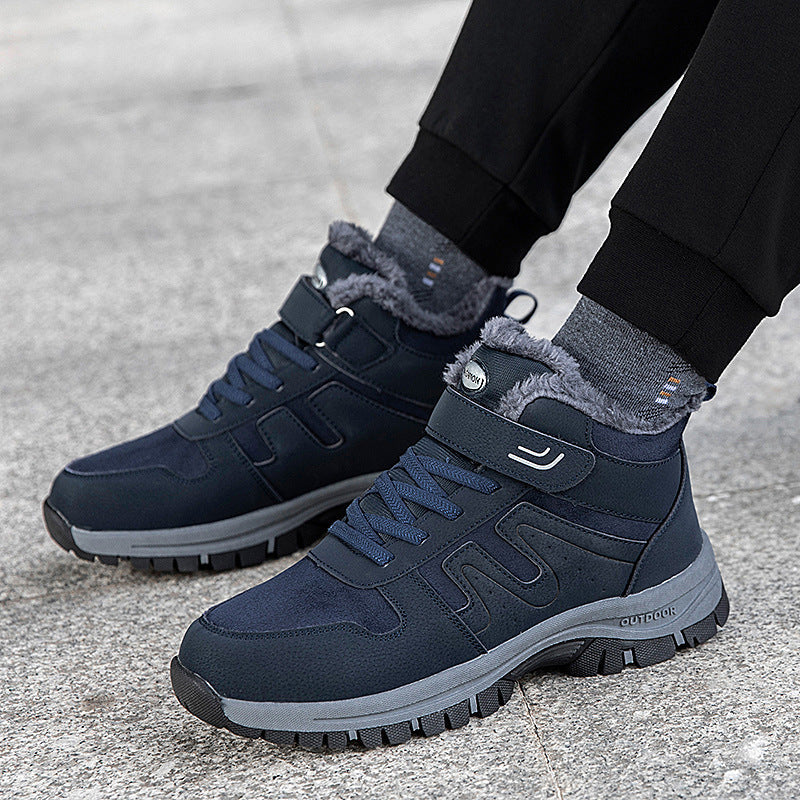 Damen Winterstiefel mit praktischem Klettverschluss und isolierender Innensohle R&B