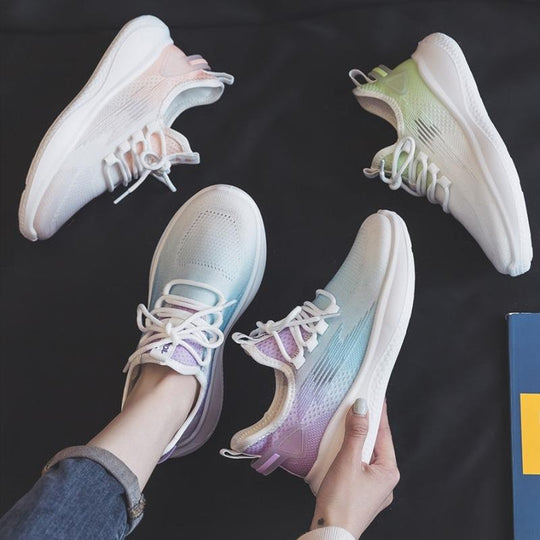Damen Atmungsaktive Fitness Sneakers mit flexibler Laufsohle und innovativer Dämpfungstechnologie R&B
