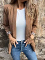 R&B | Blazer mit Леопарденmuster Füttert