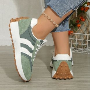 Damen Sportliche Retro-Sneaker mit rutschfester Sohle R&B