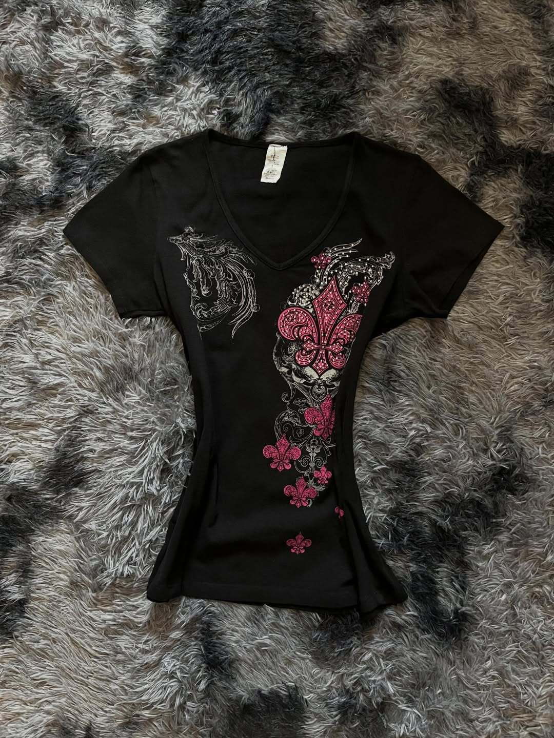 Damen T-Shirt mit einzigartigem floralem Design R&B