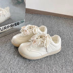 Damen Sportliche Sneakers mit verspielten Rüschen R&B