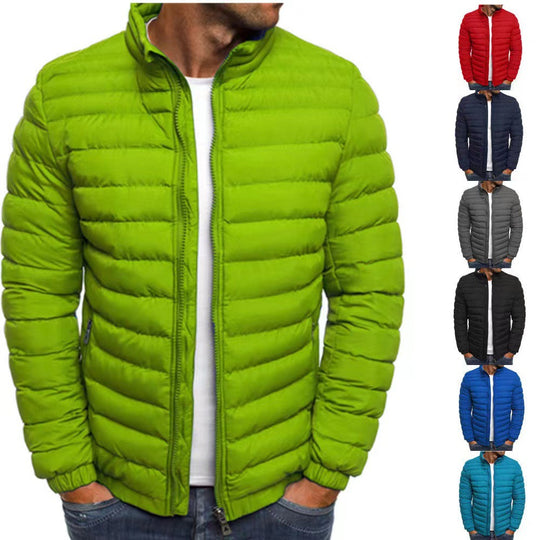 Herren leichte Steppjacke mit hohem Kragen und optimaler Isolierung R&B