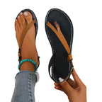 Damen Zehentrenner-Sandalen mit elegantem Riemendesign und komfortablem Fußbett R&B