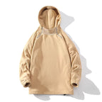 Herren Fleece Hoodie mit Reißverschluss und hohem Kragen