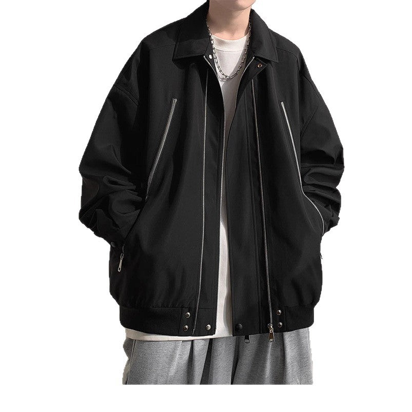 Damen Oversized Jacke mit innovativem Reißverschluss und lässigem Schnitt