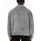 Herren Suede-Jacke mit modernen Taschen R&B