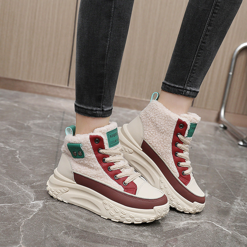 Damen Winterliche Sneakers mit kuscheligem Innenfutter und rutschfester Sohle R&B
