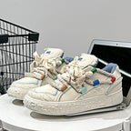 Damen Bequeme Sneaker mit modischem Design und einzigartigen Schnürdetails R&B