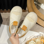 Damen Bequeme Slip-On Sneakers mit elastischem Obermaterial und modischer Gummi-Sohle R&B