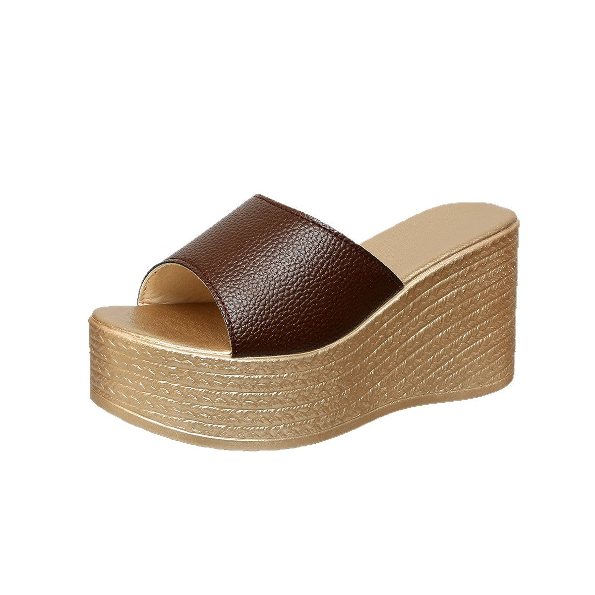 Damen Wedge-Pantoletten mit modischem Riemen
