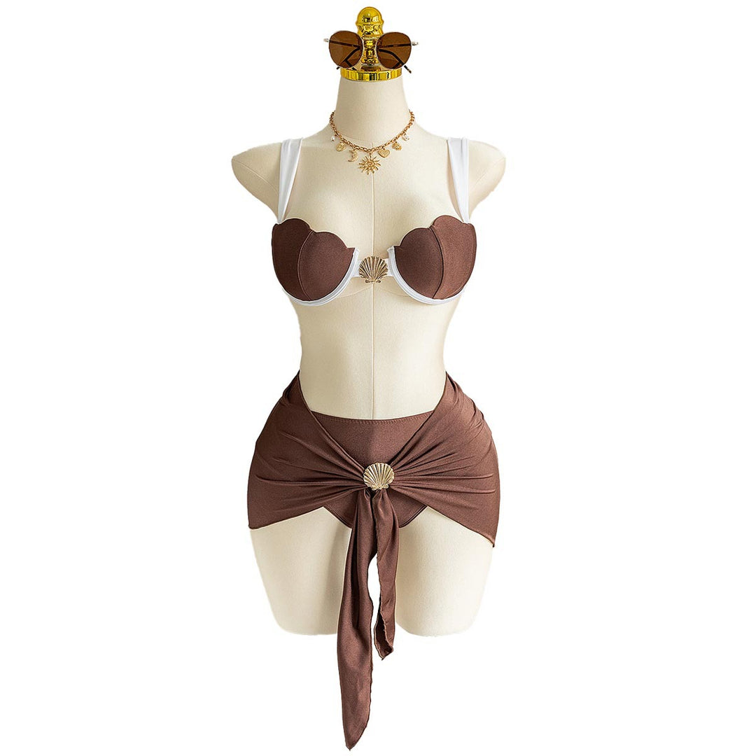 Damen Bikini mit innovativem Muschel-Design R&B