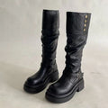 Damen Mode Stiefel mit eleganten Riemen und lässigem Design R&B