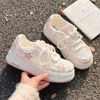 Damen Sneakers mit modischem Sternen-Motiv und komfortabler Sohle