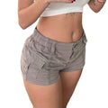 Damen Trendige Cargo-Shorts mit seitlichen Taschen R&B