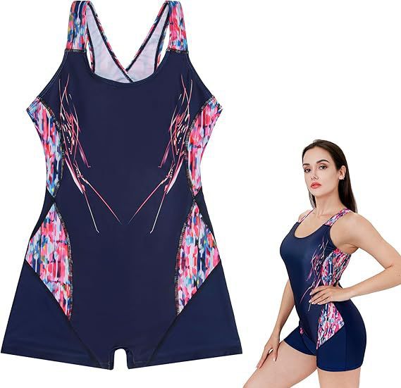 Damen Sportlicher Einteiler-Badeanzug R&B