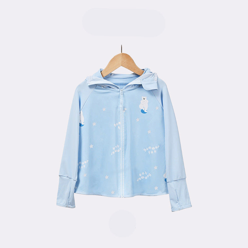 Damen UV-Schutzjacke mit Kapuze und weichem Material R&B