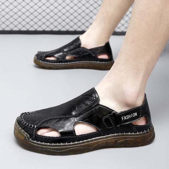 Damen Atmungsaktive Leder-Sandalen im modischen Design R&B