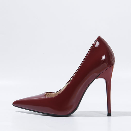 Damen spitze High Heel Pumps mit glänzendem Obermaterial R&B