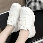 Damen modische Chunky Sneakers mit ergonomischer Dämpfung und strapazierfähigem Obermaterial R&B