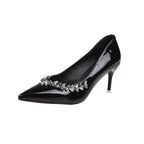 Damen Spitzenpumps mit funkelndem Schmuckdetail R&B