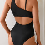 Damen Sportlicher Einteiler mit transparenten Einsätzen R&B